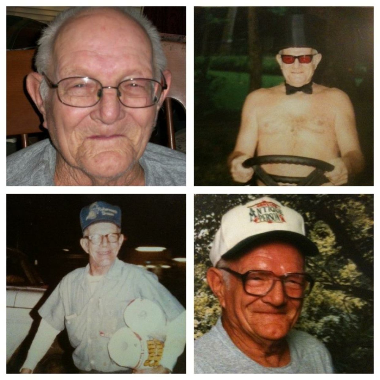 Four photos of my grandfather